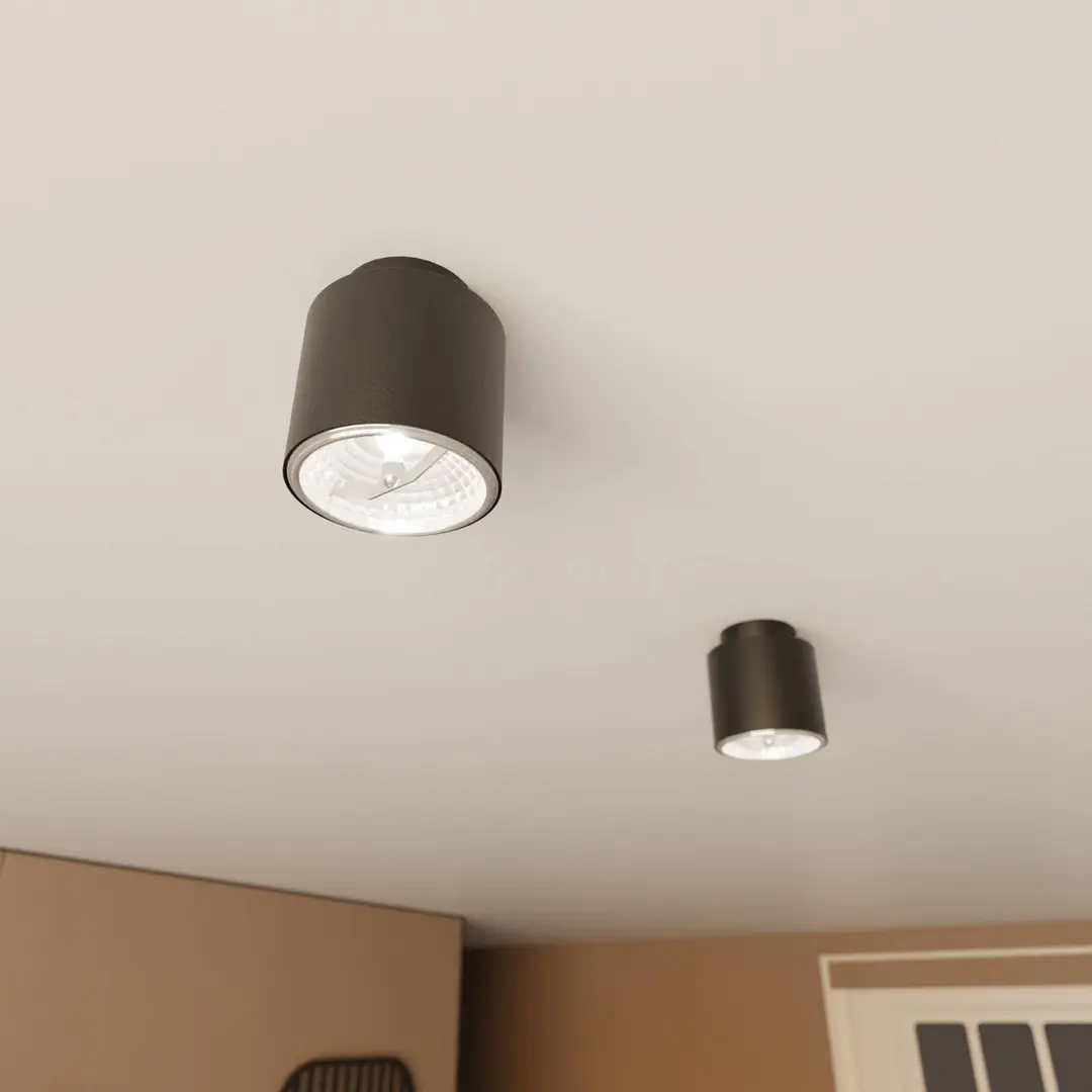 EMIBIG LIGHTING Deckenleuchte Nano, schwarz, 1-flammig, Metall