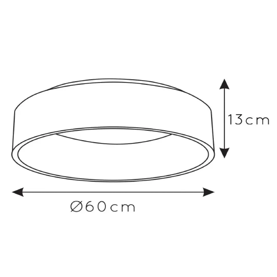 Lucide LED-Deckenleuchte Talowe, weiß, Ø 60 cm