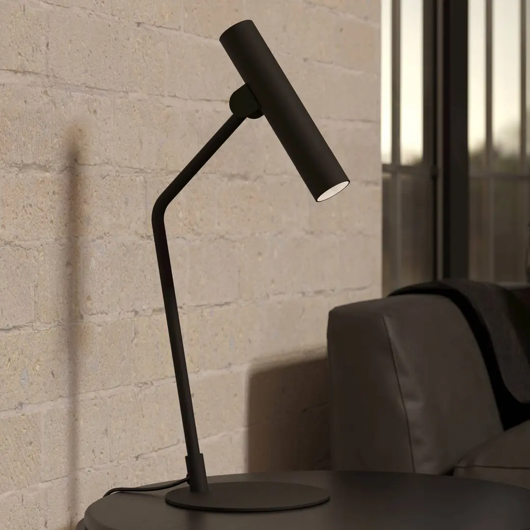 EGLO LED-Tischleuchte Almudaina, schwarz, Höhe 49,5 cm, Stahl