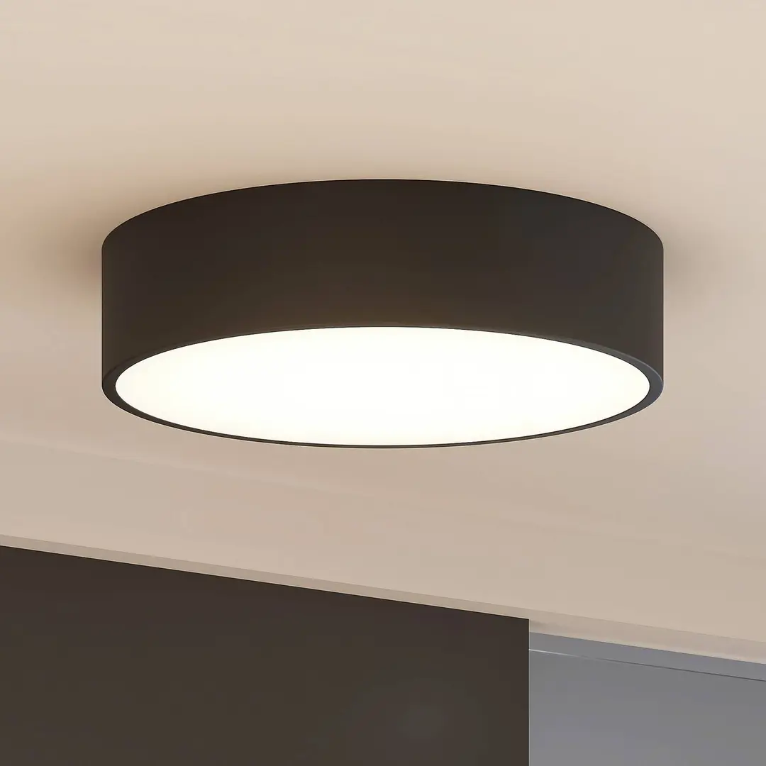 Arcchio LED-Deckenlampe Noabelle, Ø 40 cm, schwarz, Metall