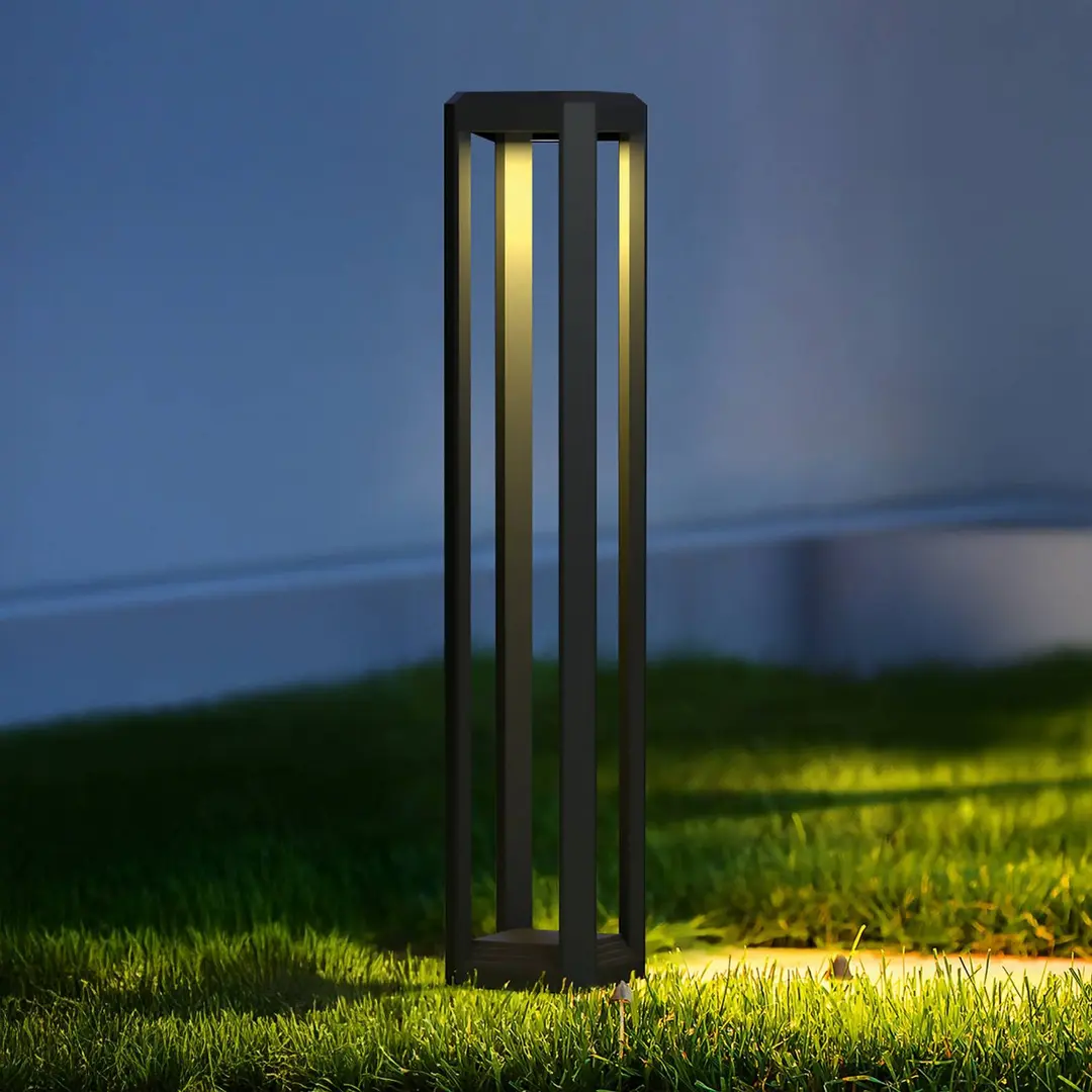 Maytoni LED-Wegeleuchte Royal Mile, grau, Höhe 80 cm, Alu