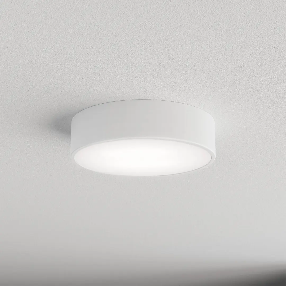 TEMAR LIGHTING Deckenlampe Cleo 300, weiß, Sensor, IP54, Ø 30 cm, Metall