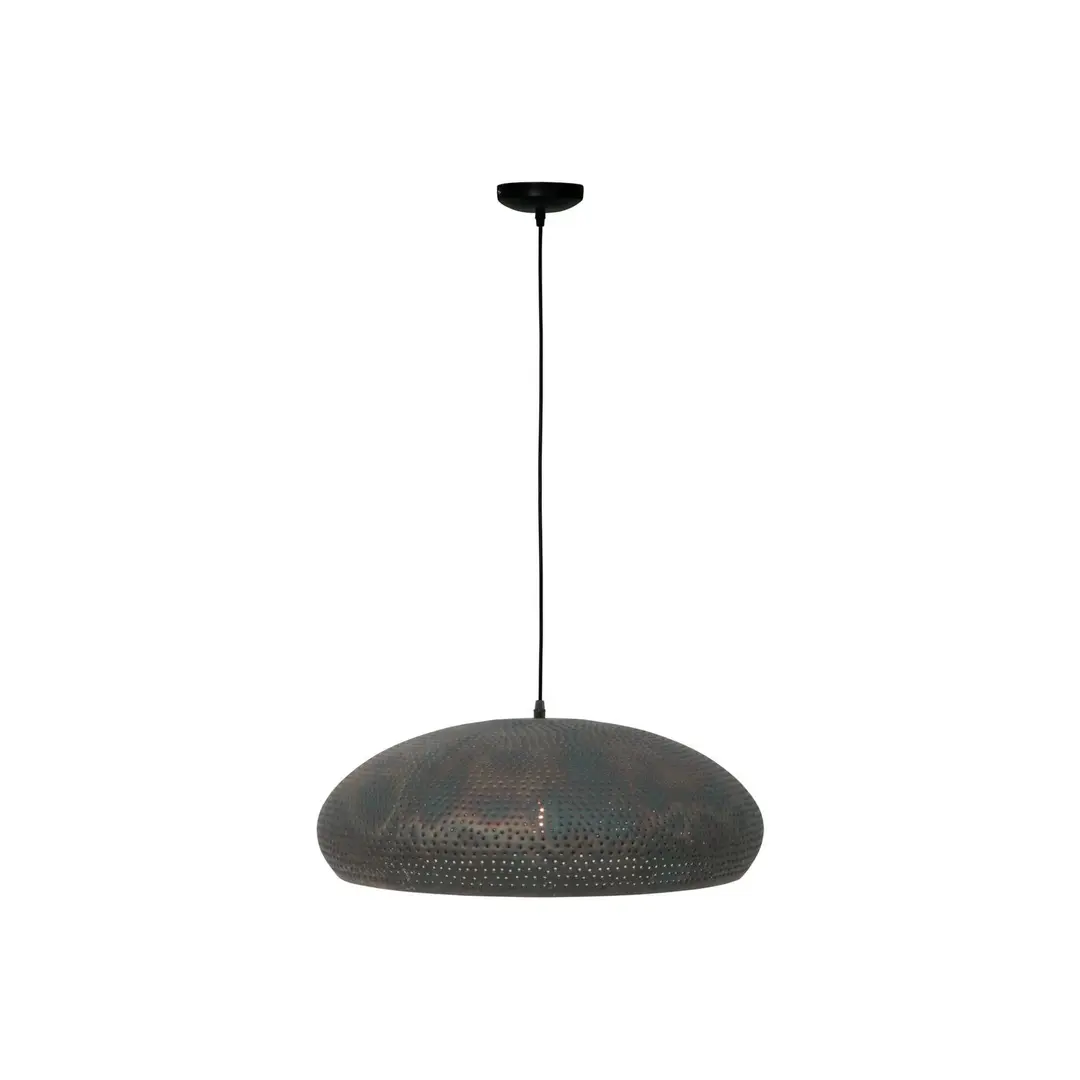 Freelight Hängelampe Fori, Ø 53 cm, braun, Metall