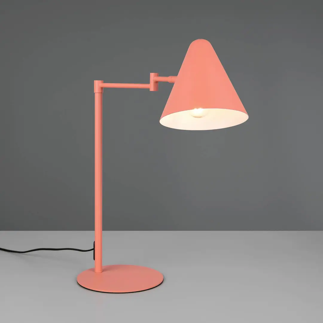 Trio Lighting Tischlampe Cosima, apricot, Höhe 50 cm, Metall