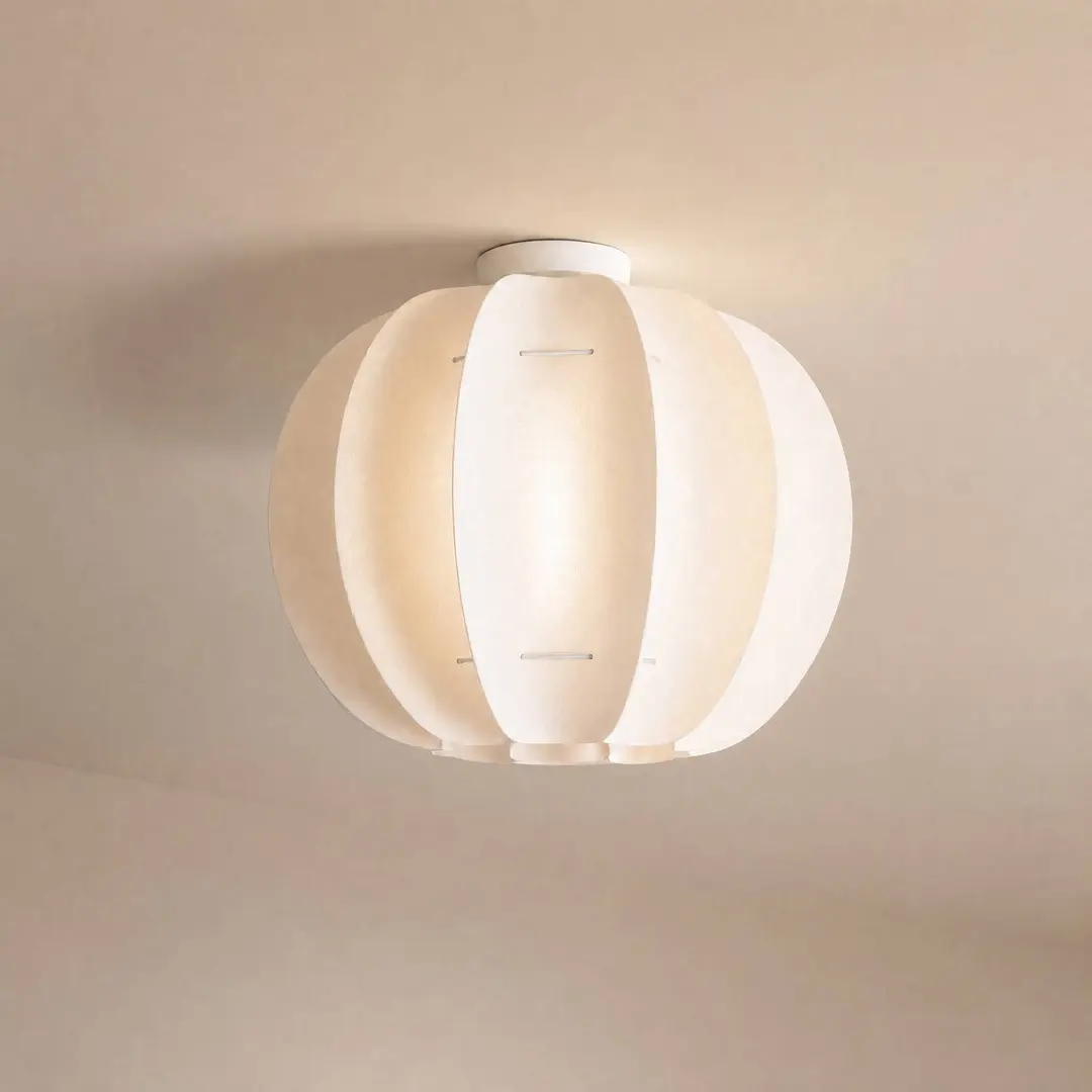 Lindby Deckenleuchte Winslow, cremeweiß, Ø 50 cm, E27