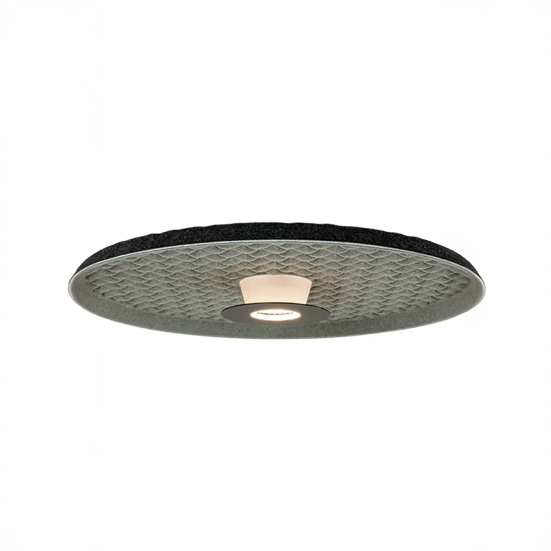 Zambelis LED-Deckenleuchte 25177, grau/schwarz, Ø 45 cm, Metall