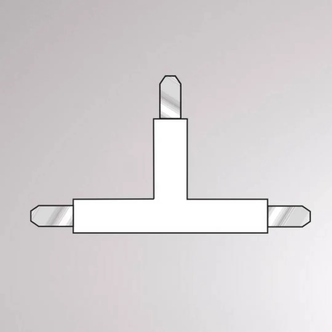 Molto Luce T-Verbinder für Volare 2-Phasen-Schiene, weiß
