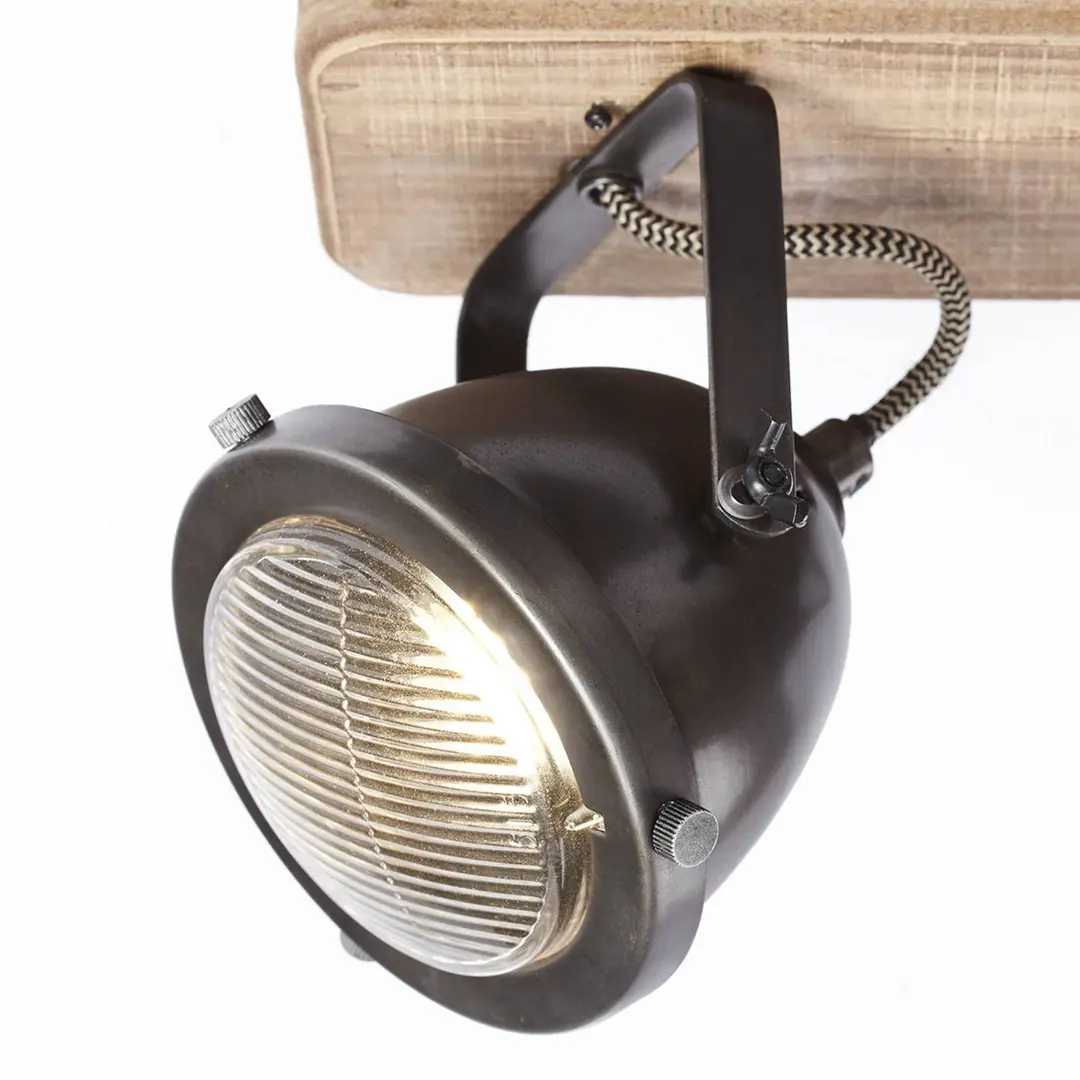 Brilliant Carmen Wood - Deckenleuchte im Industrielook 2fl