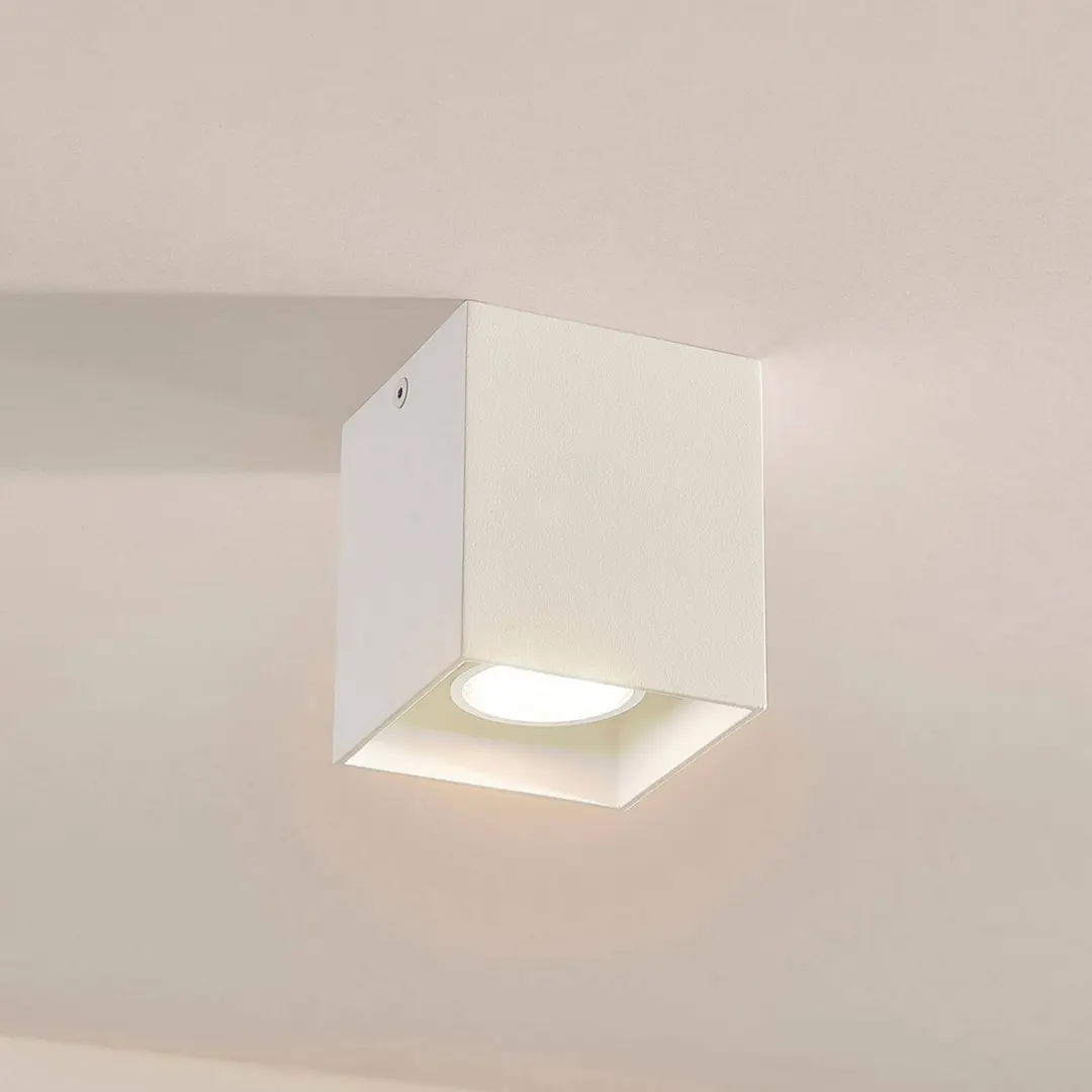 Arcchio Eckiges Aufbau-Downlight Carson in Weiß