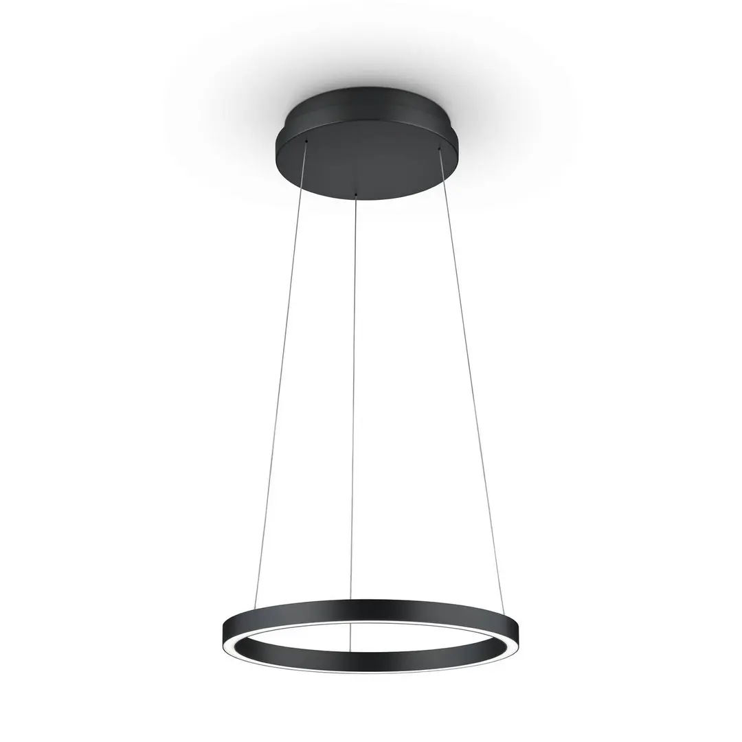 Knapstein LED-Hängelampe Lisa-40, CCT, dimmbar, schwarz matt
