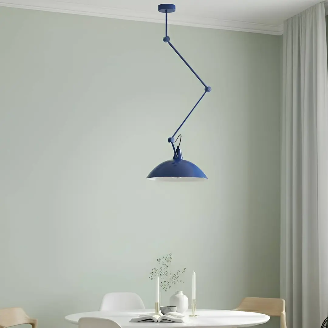 ALDEX Hängeleuchte Melos, blau, Ø 36 cm, Metall