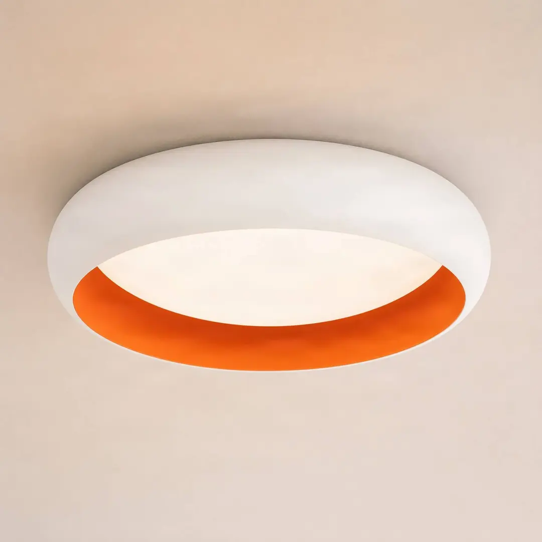 Lindby LED-Deckenleuchte Serava, weiß, Ø 60 cm, dimmbar