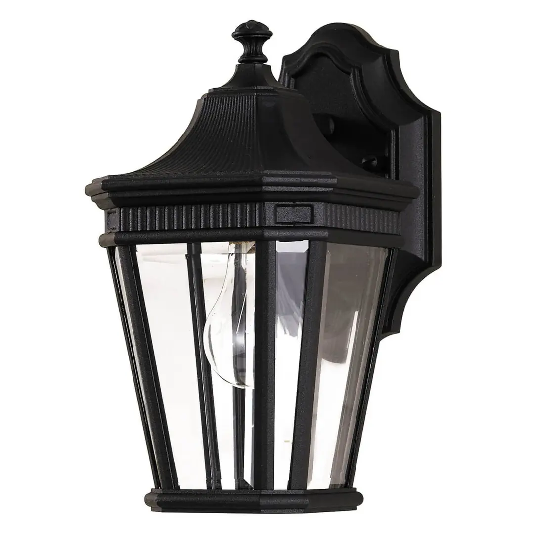 FEISS Außenwandleuchte Cotswold Lane schwarz Höhe 29,2cm