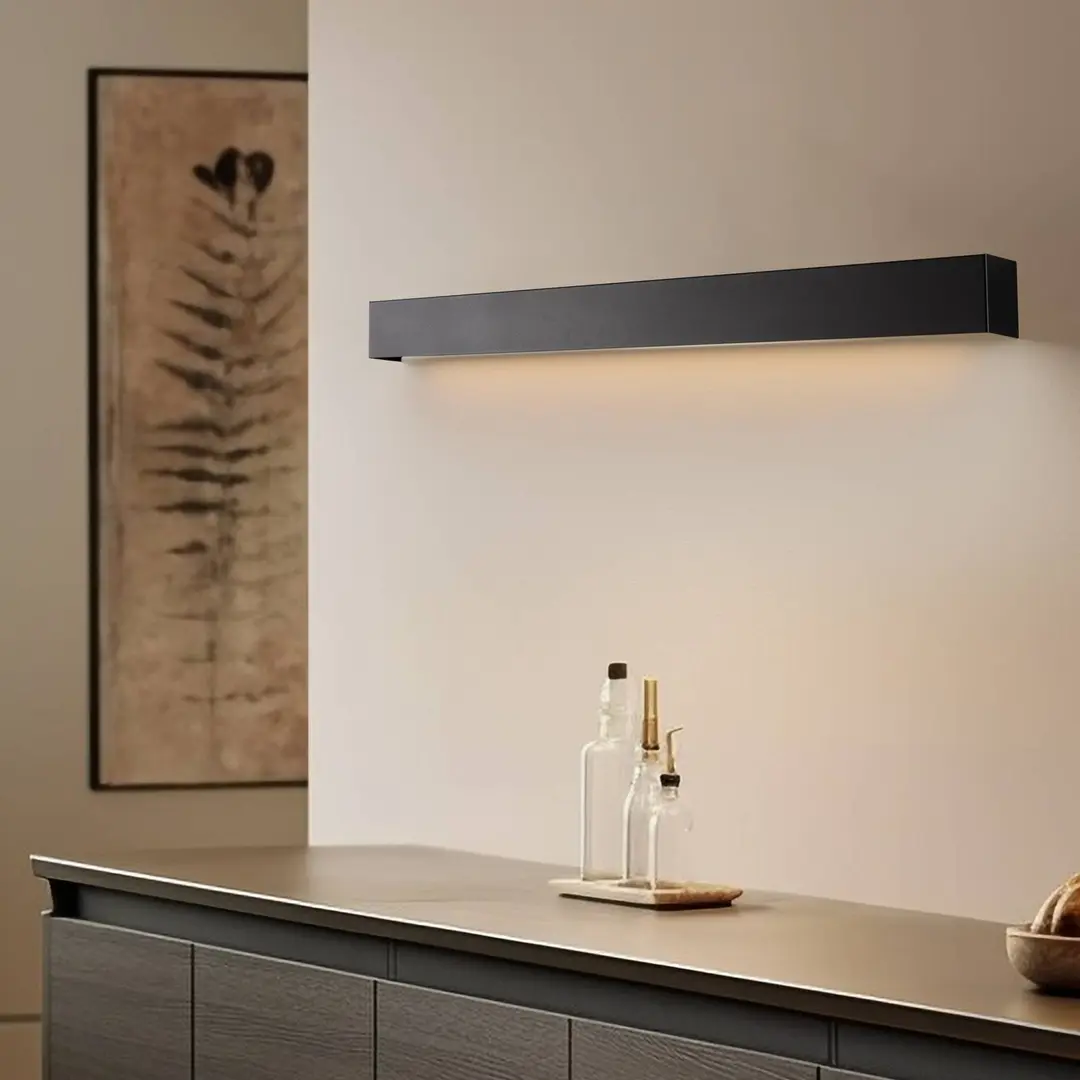Nowodvorski Lighting Wandleuchte Straight M, 92 cm, schwarz