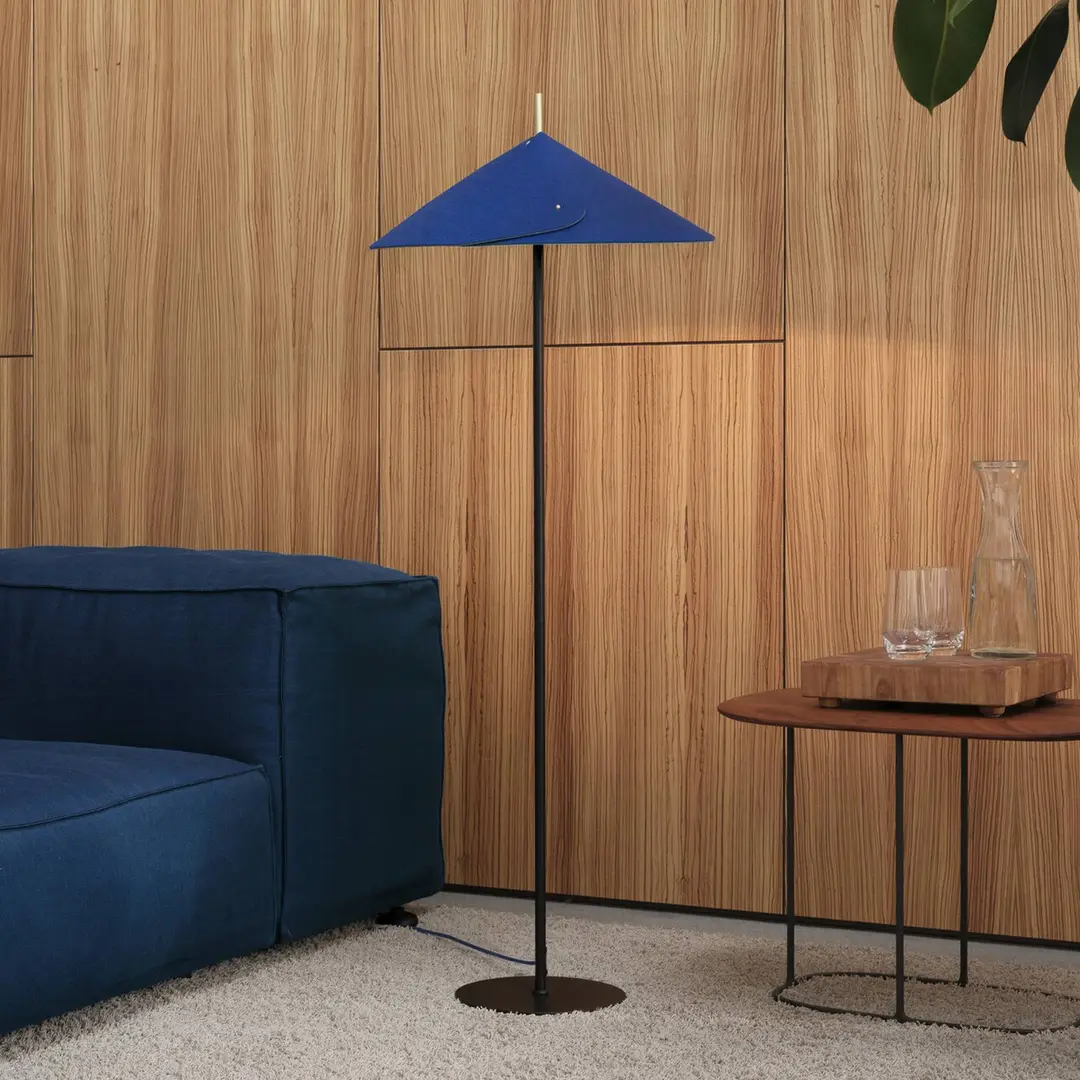 OSRAM Stehleuchte Decor Flip, blau, Filz, E14, verstellbar