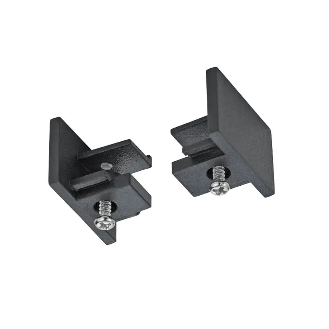 Trio Lighting Endkappen für 2-Phasen-Schiene DUOline, schwarz