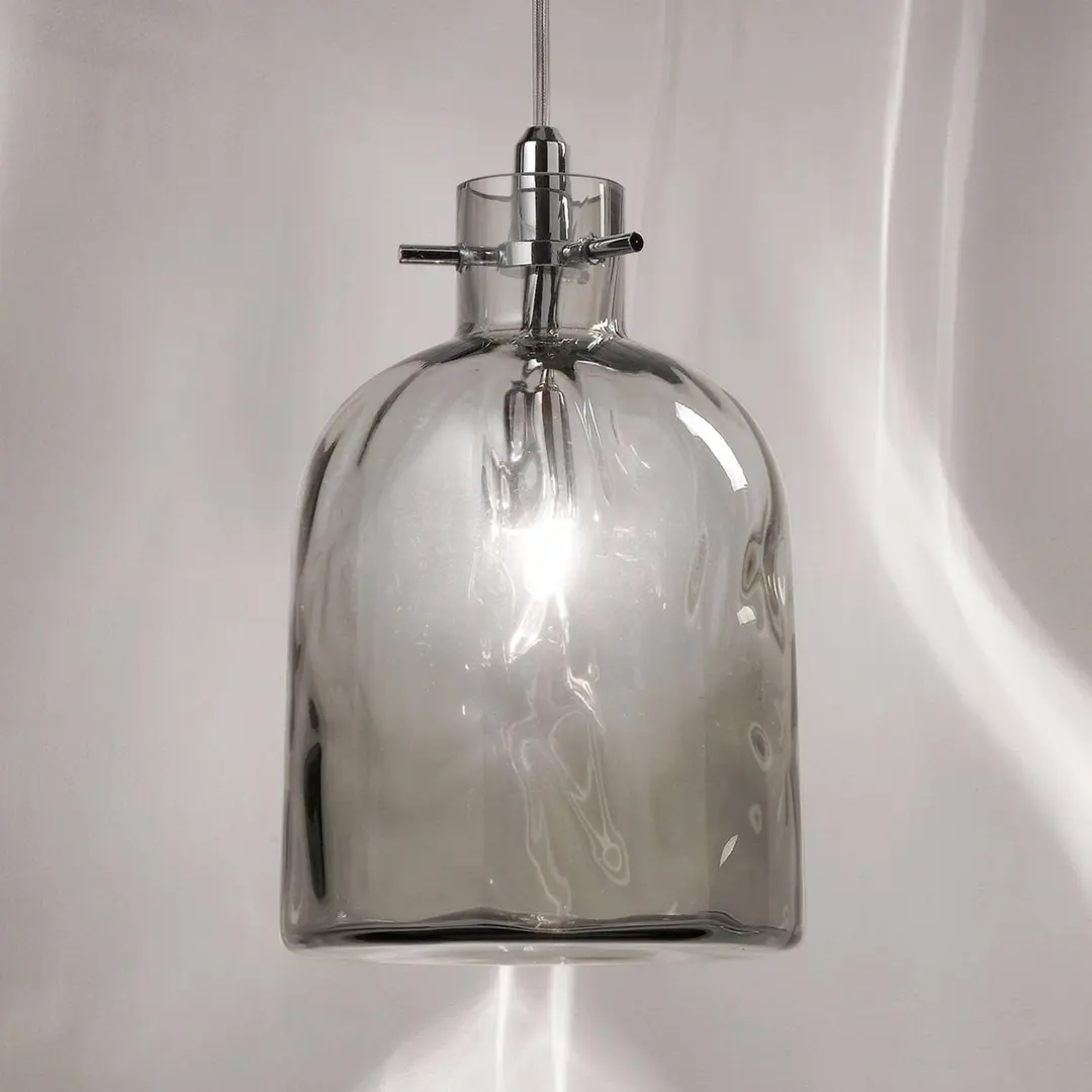 Selène Designer-Pendellampe Bossa Nova rauchgrau
