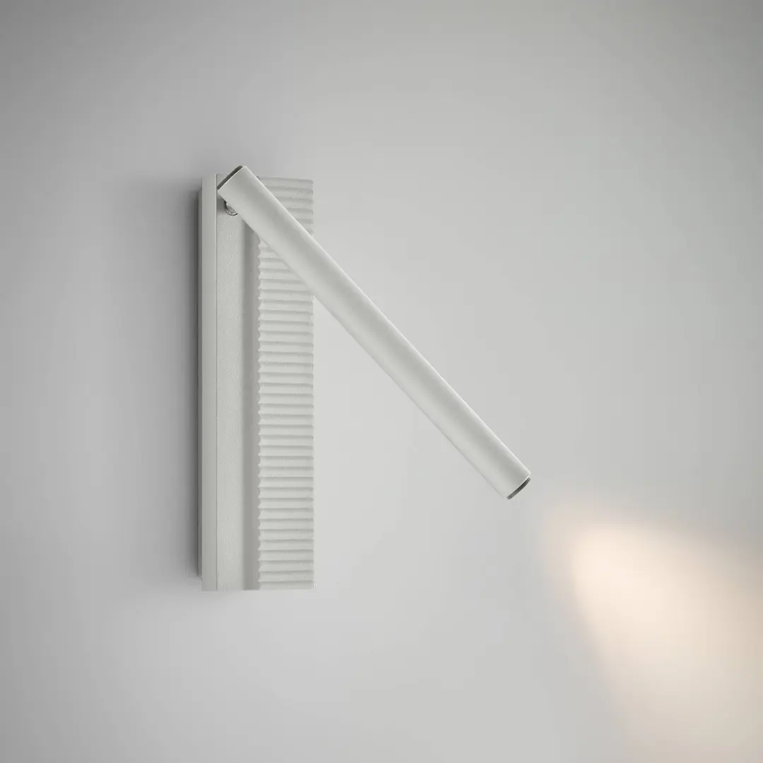 Bover LED-Wandleuchte Arid A/02 weiß, Alu, 2.700 K