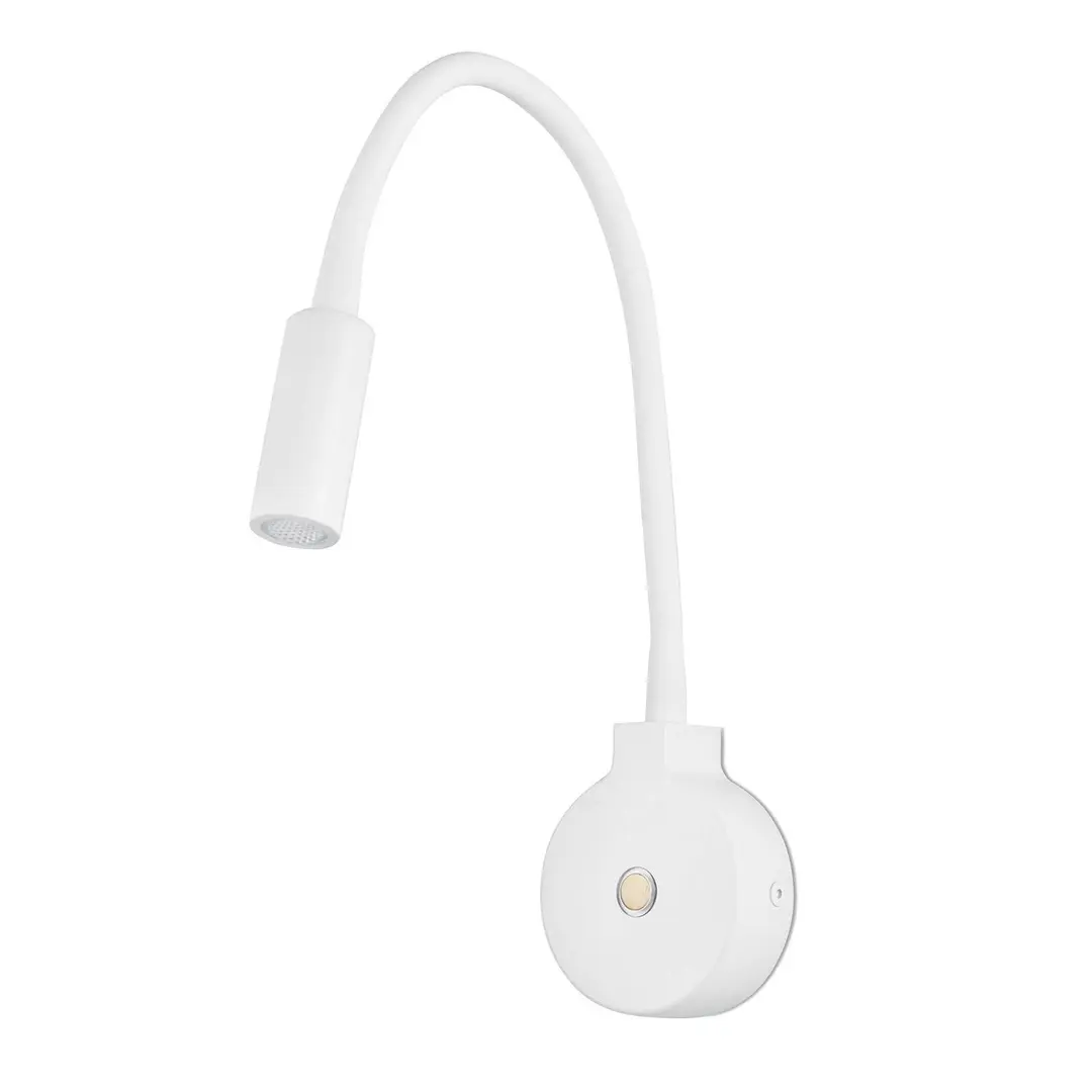FARO BARCELONA LED-Wandleuchte Pixie mit Flexarm, weiß