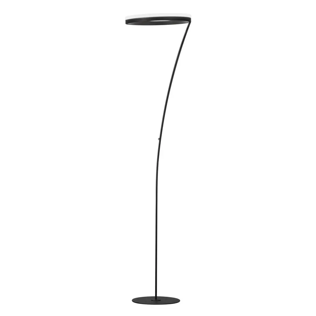 FISCHER & HONSEL LED-Stehleuchte Sirko, sandschwarz, Höhe 177 cm, Metall, CCT