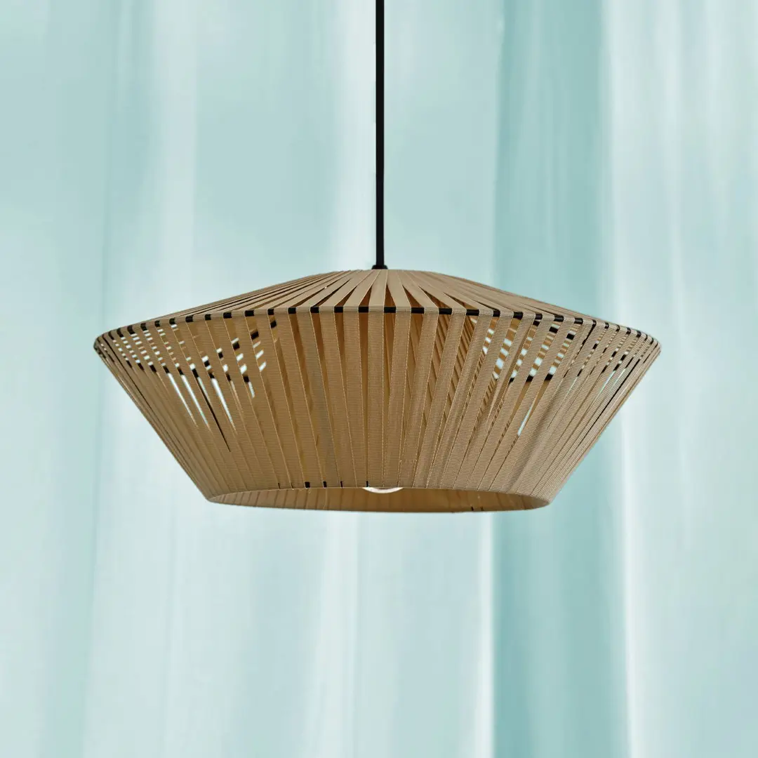 OSRAM Hängelampe Decor Stripes Ø 40,5 cm, beige, Textil, E27