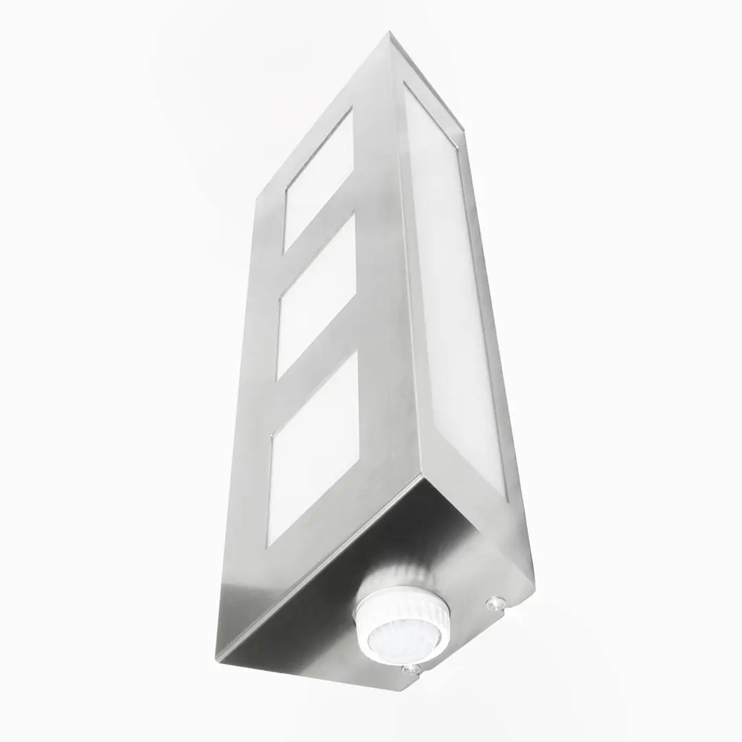 CMD Außenwandlampe Trilo aus Edelstahl mit Sensor
