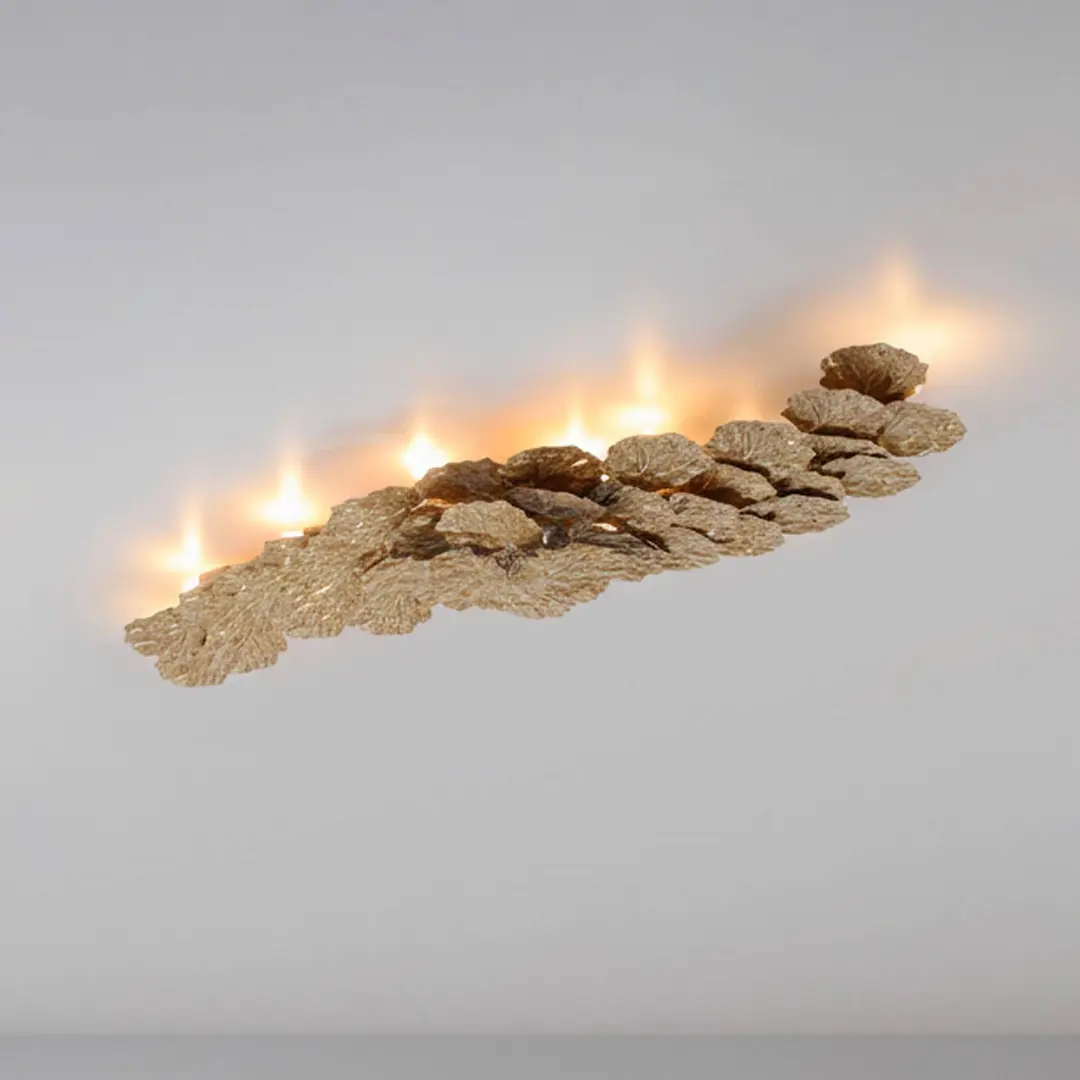PAUL NEUHAUS Deckenlampe Virella, altmessingfarben, Länge 110 cm, Metall