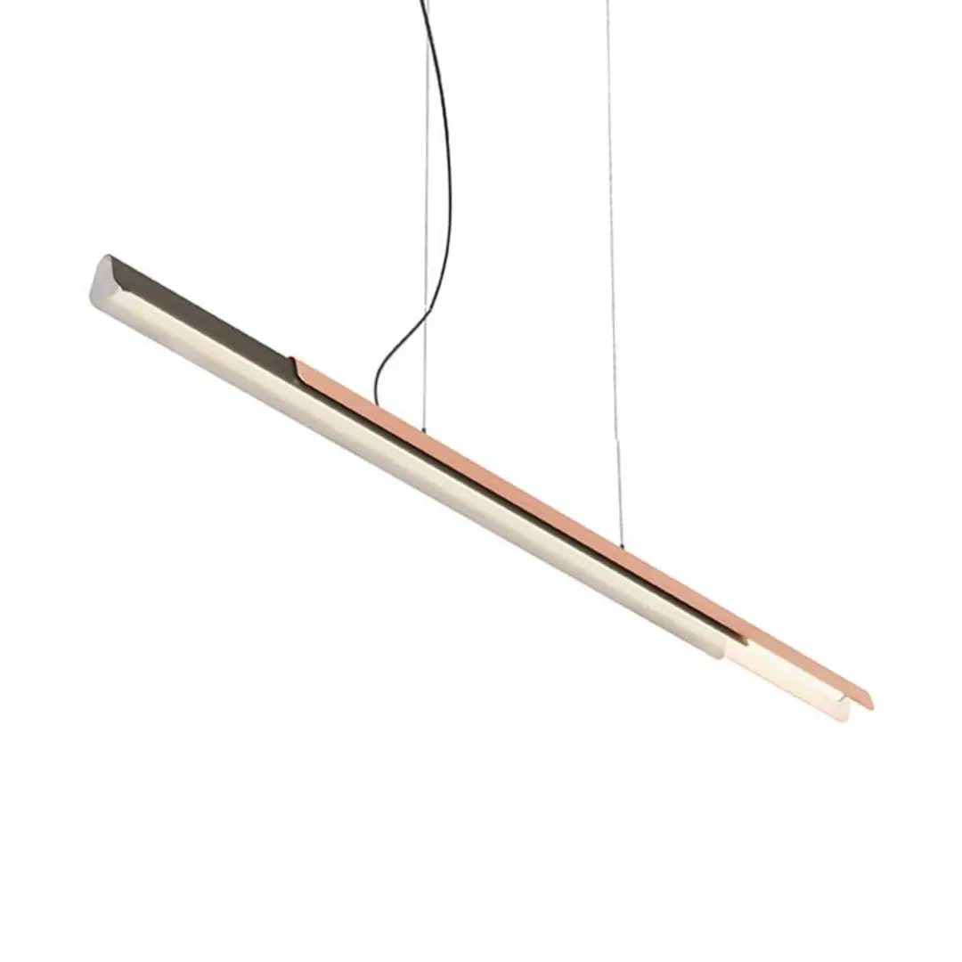 kdln Hängelampe Dala linear dunkelgrau/kupfer 2.700 K 150 cm
