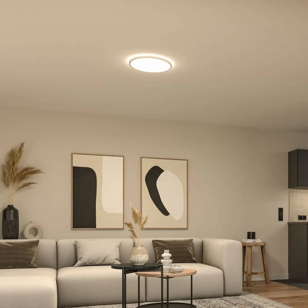 Paulmann LED-Panel Atria Shine Ø40cm weiß IP20 3000K an/aus