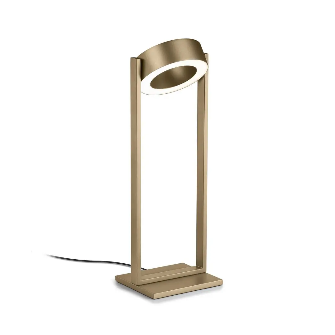 Knapstein LED-Tischlampe Wega effektbronze Höhe 45 cm, Gestensteuerung