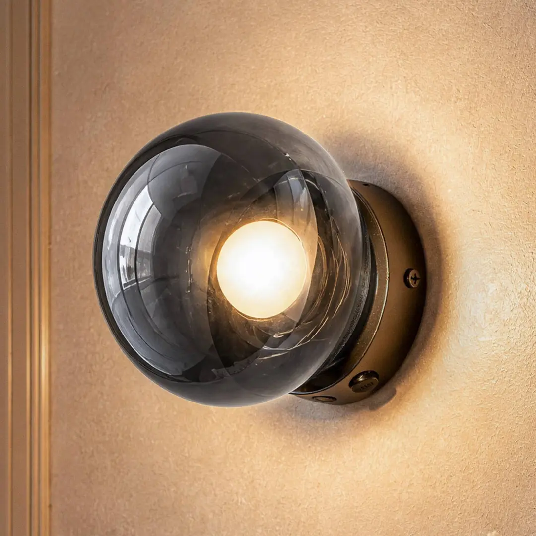 OSRAM LED-Wandlampe Decor Satellite grau, Ø 15 cm, CCT, dim
