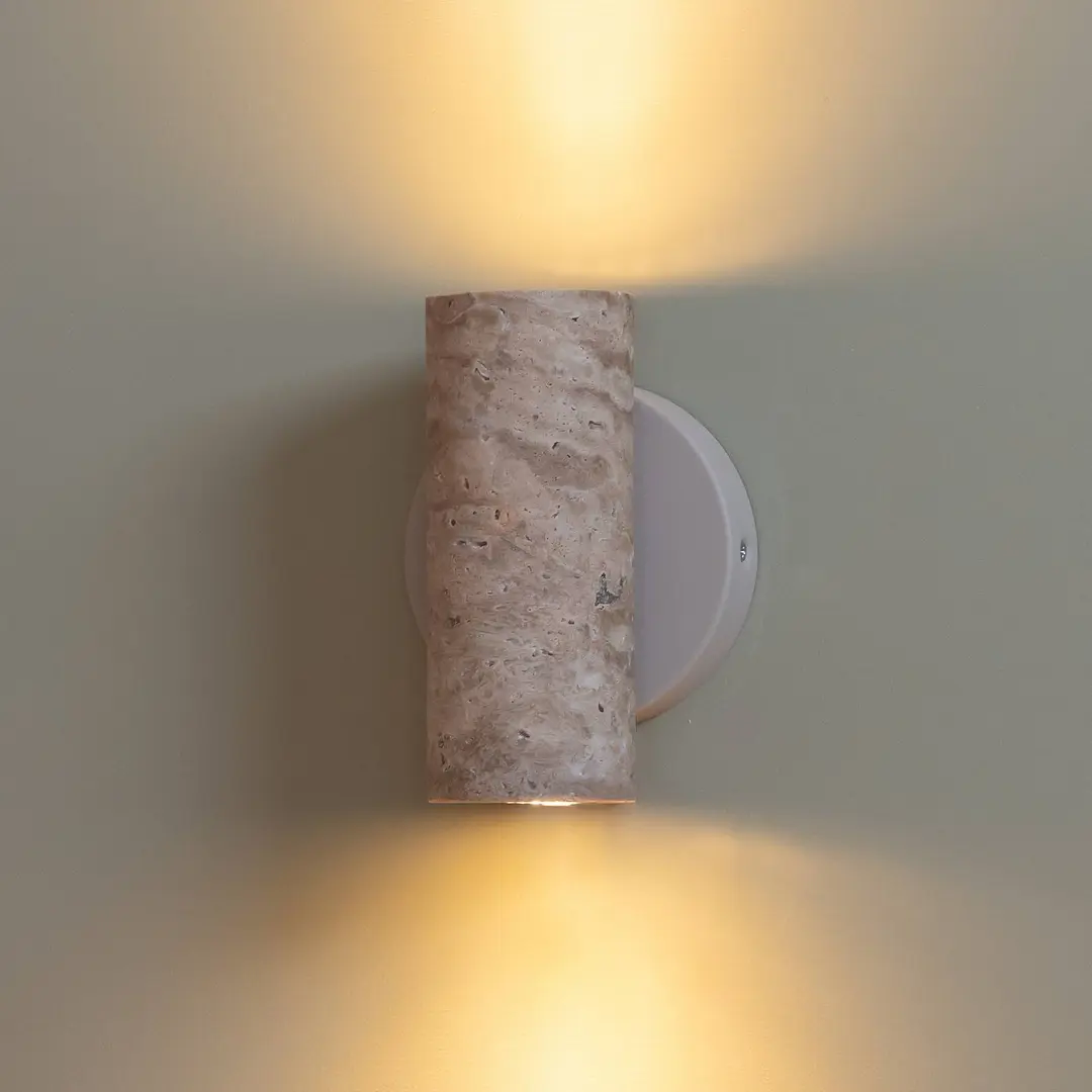 IT'S ABOUT ROMI Wandlampe Tivoli, sand, Travertin, Stecker