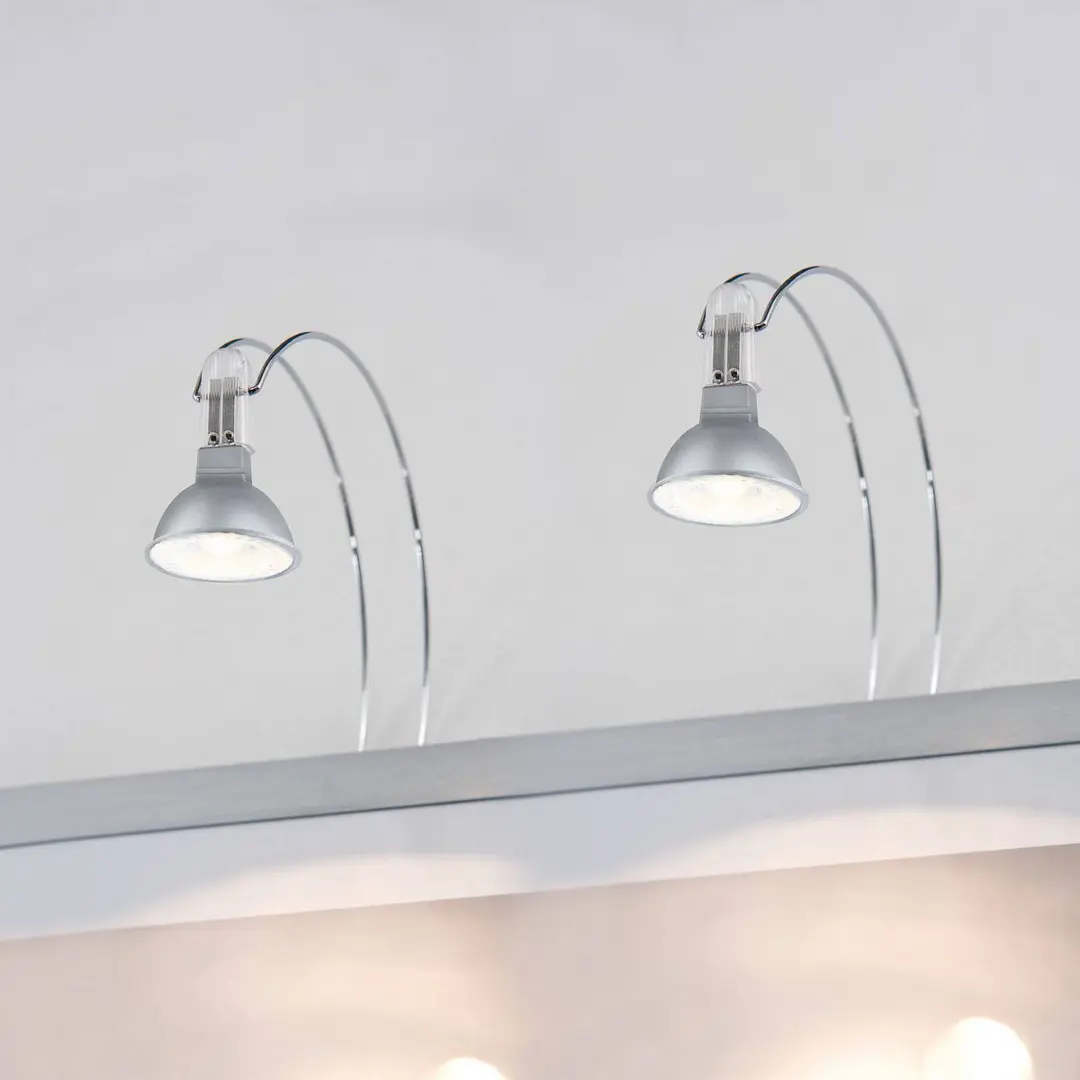 Paulmann Spiegellampe Galeria chrom 30cm 2er-Set GU5,3
