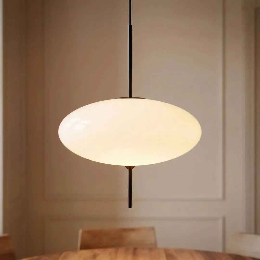 Lindby Hängeleuchte Hikari, Ø 30 cm, weiß, Glas, E14