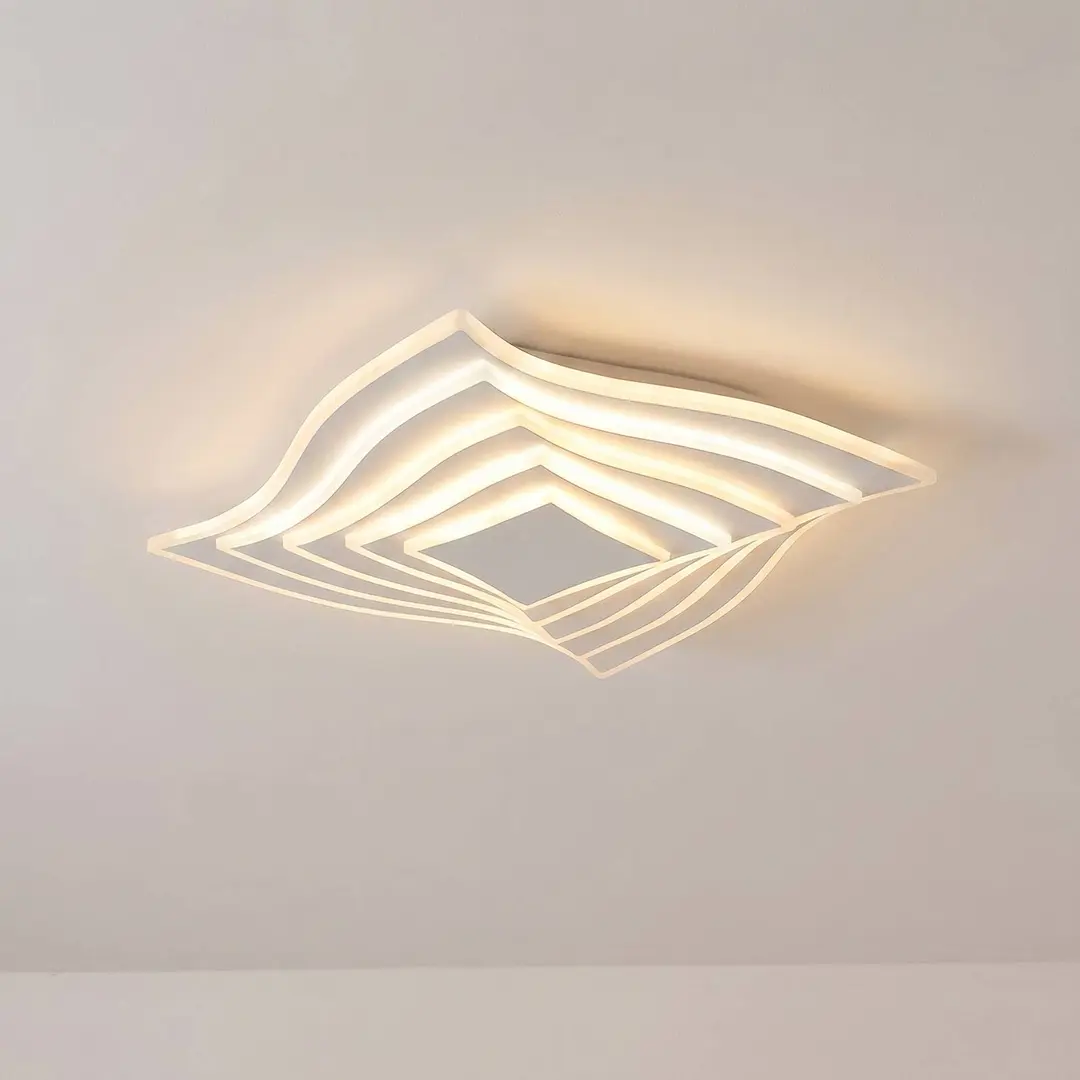 Lindby LED-Deckenleuchte Rebeka, 47x47cm, CCT, Fernbedienung