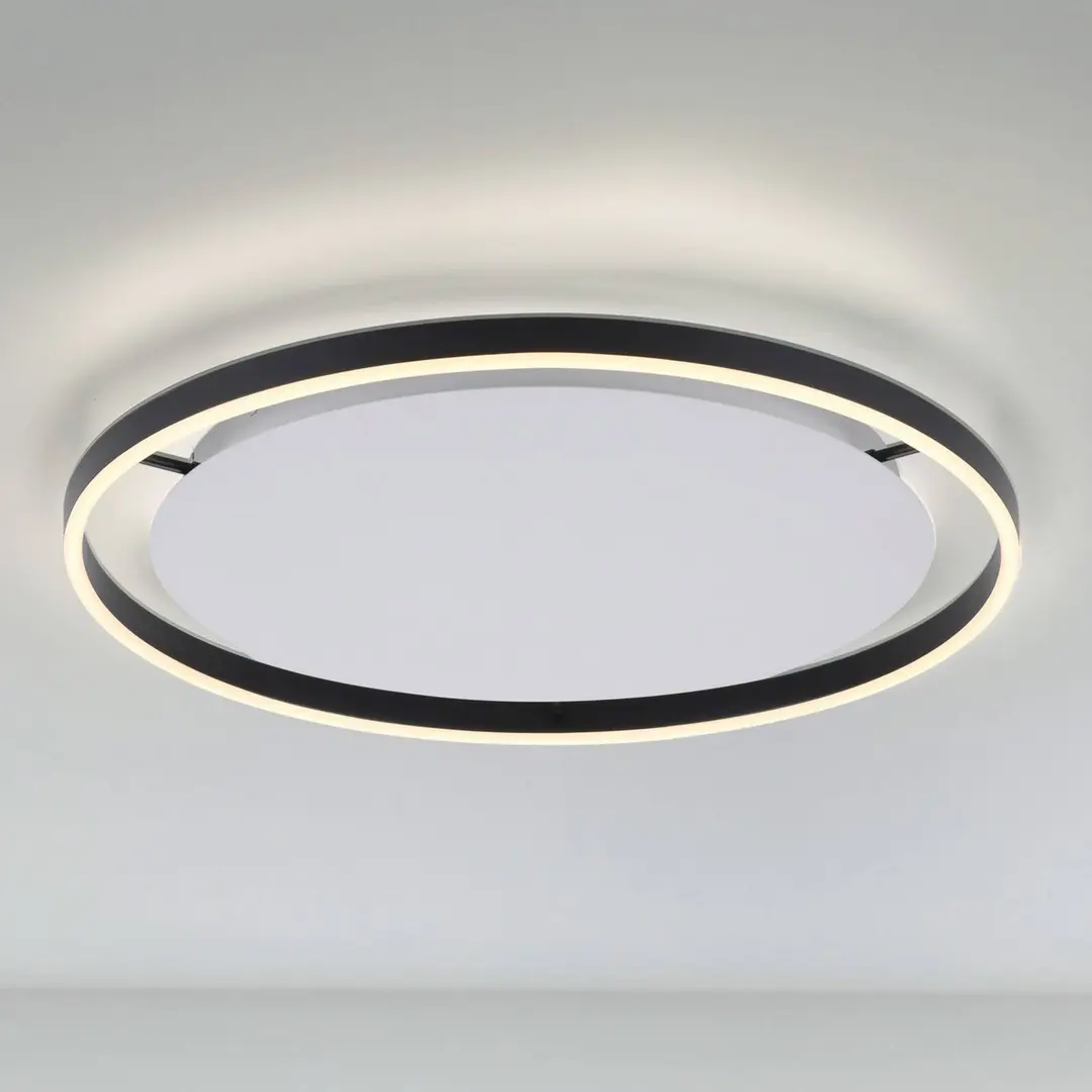 JUST LIGHT. GmbH LED-Deckenleuchte Ritus, Ø 58,5cm, anthrazit