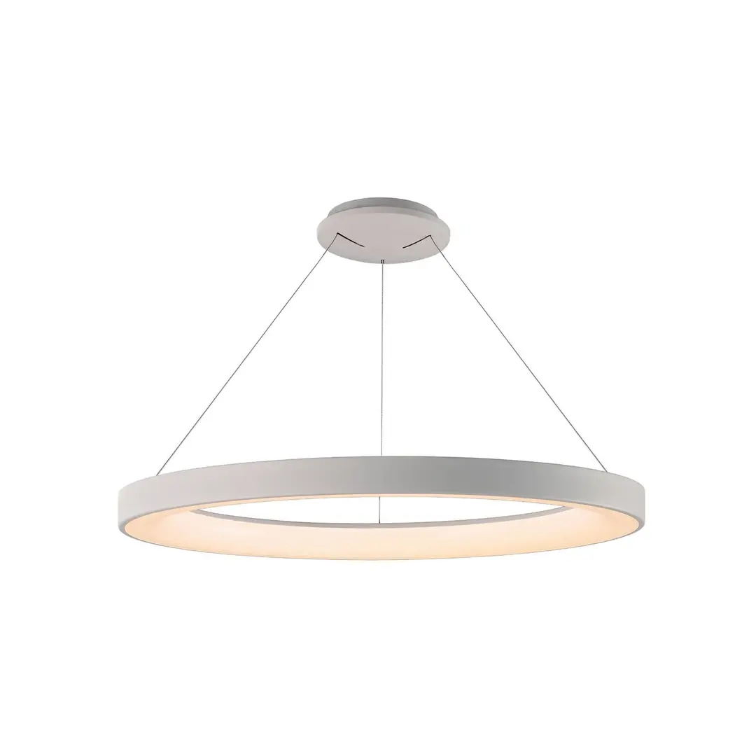 Mantra Iluminación Smart LED-Hängelampe Niseko II, Ø 65 cm, weiß, CCT, dimmbar