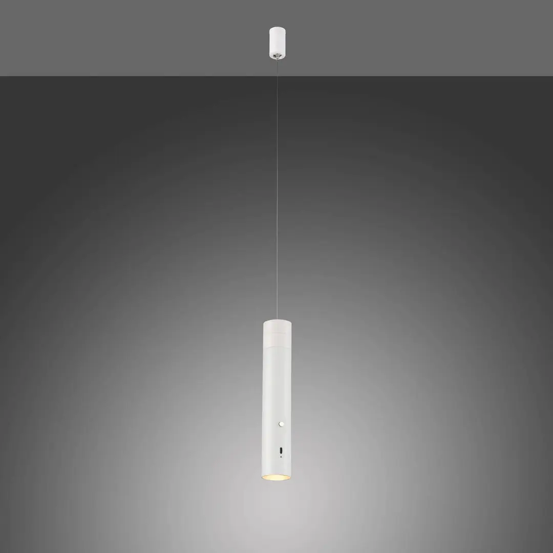 JUST LIGHT. GmbH JUST LIGHT. LED-Akku-Hängeleuchte Attach, weiß, Eisen