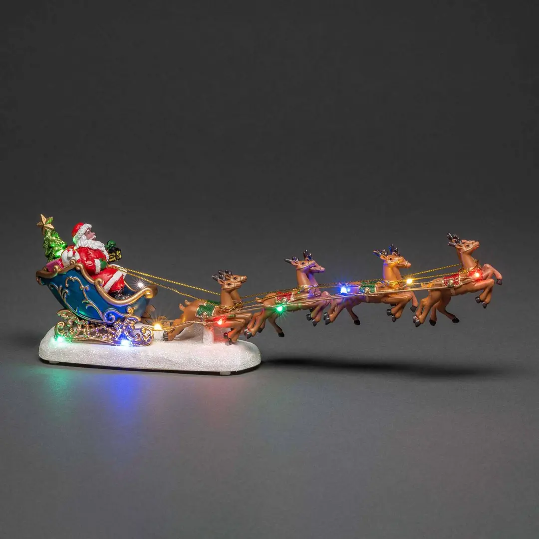 Konstsmide Christmas LED-Szenerie Weihnachtsmann im Schlitten