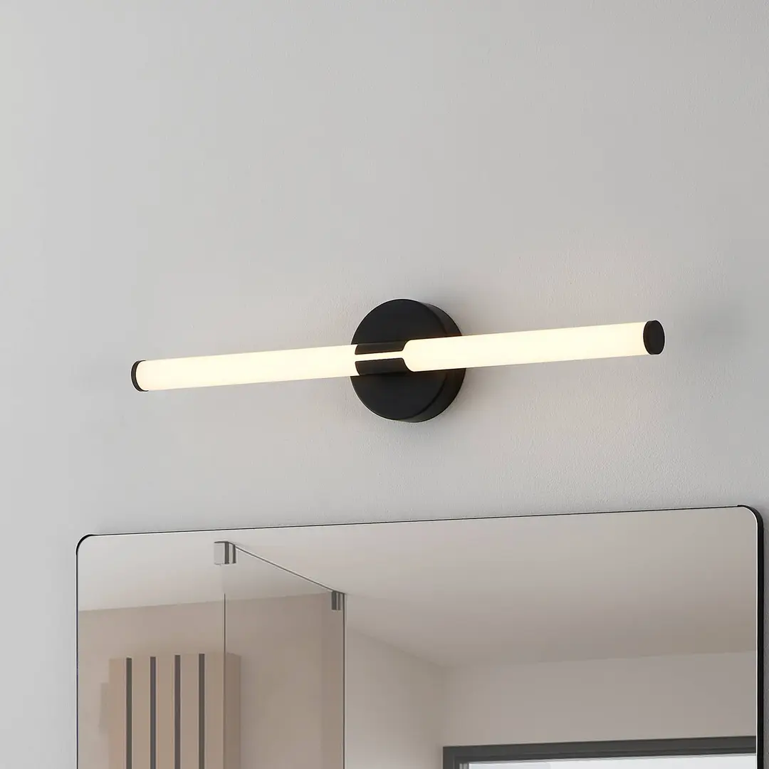 EGLO LED-Wandleuchte Ramola, schwarz, Breite 60 cm, IP44, CCT