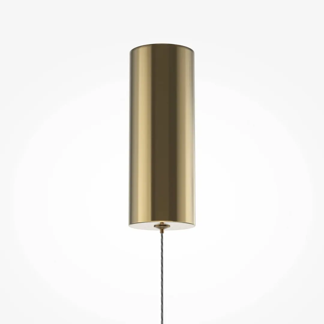 Maytoni LED-Hängeleuchte SCALA, braun/bronze, Ø 15 cm, Glas