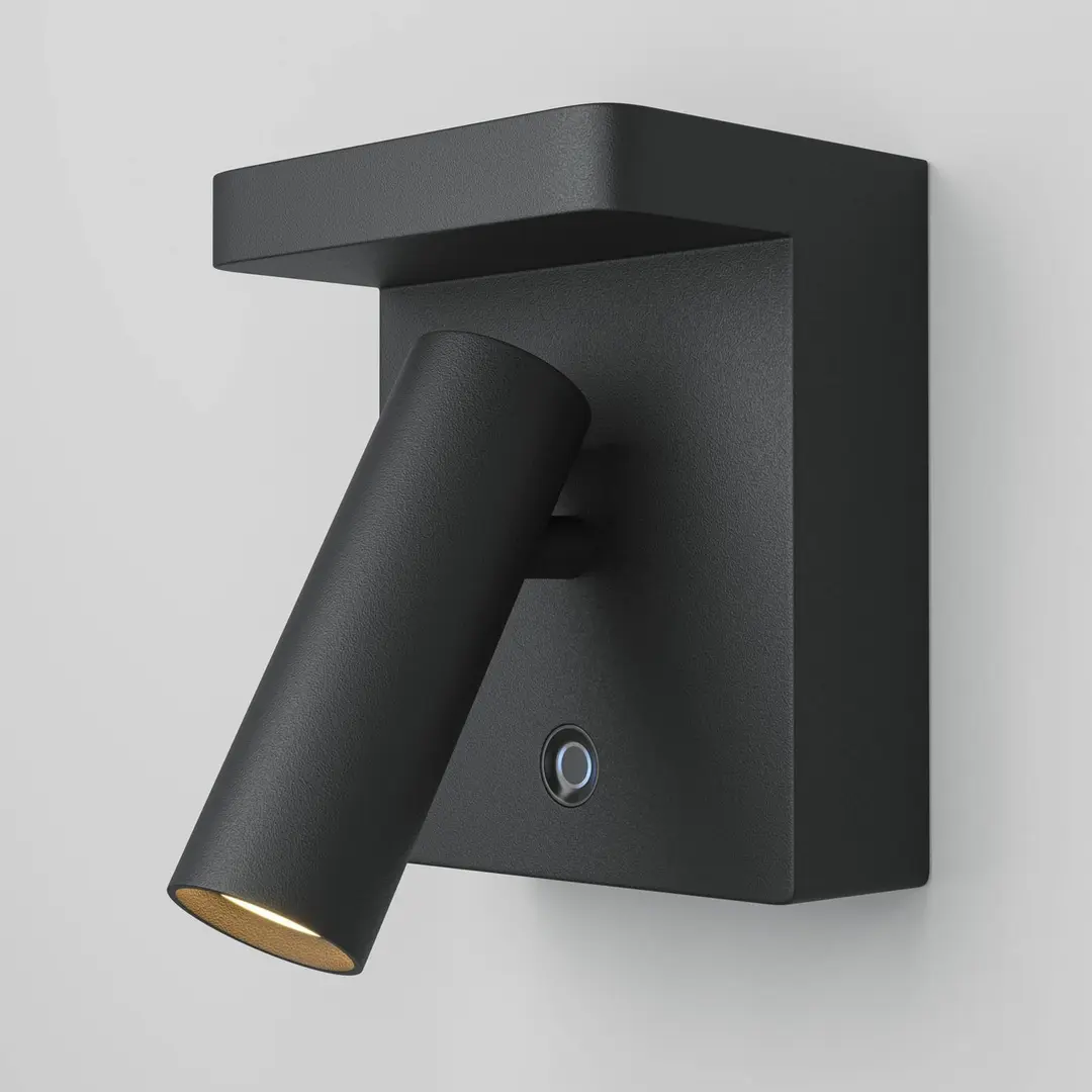 Maytoni LED-Wandleuchte Aron, schwarz, dimmbar, drehbar