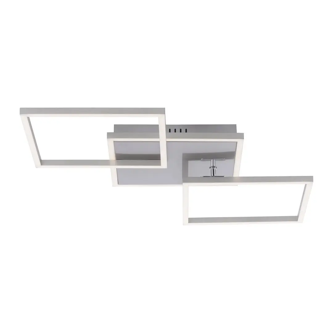 JUST LIGHT. GmbH LED-Deckenleuchte Iven, stahl, 75x45cm
