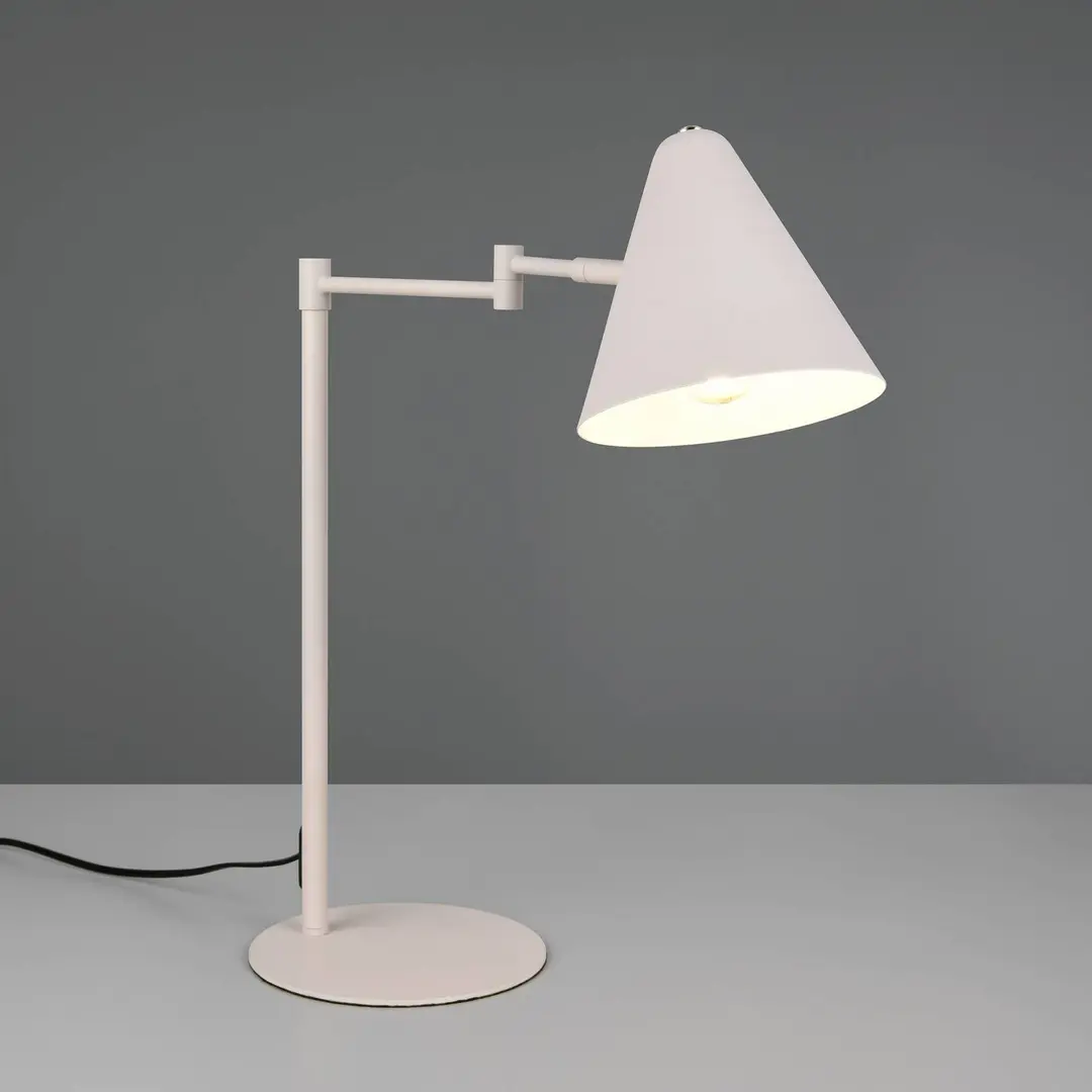 Trio Lighting Tischlampe Cosima, hellgrau, Höhe 50 cm, Metall