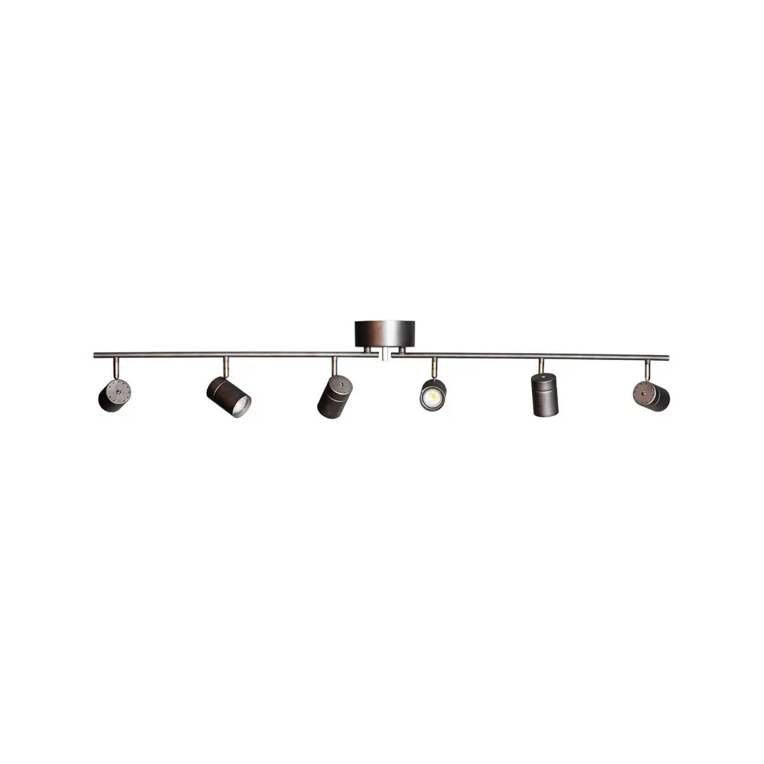 By Rydéns Deckenleuchte Correct, grau, 6-fl., Metall, GU10