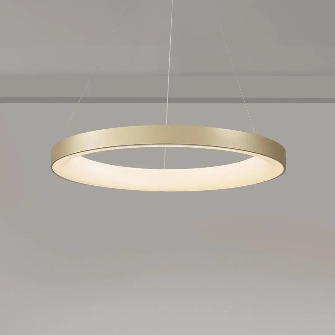 Mantra Iluminación Smart LED-Hängelampe Niseko II, Ø 50 cm, goldfarben, CCT
