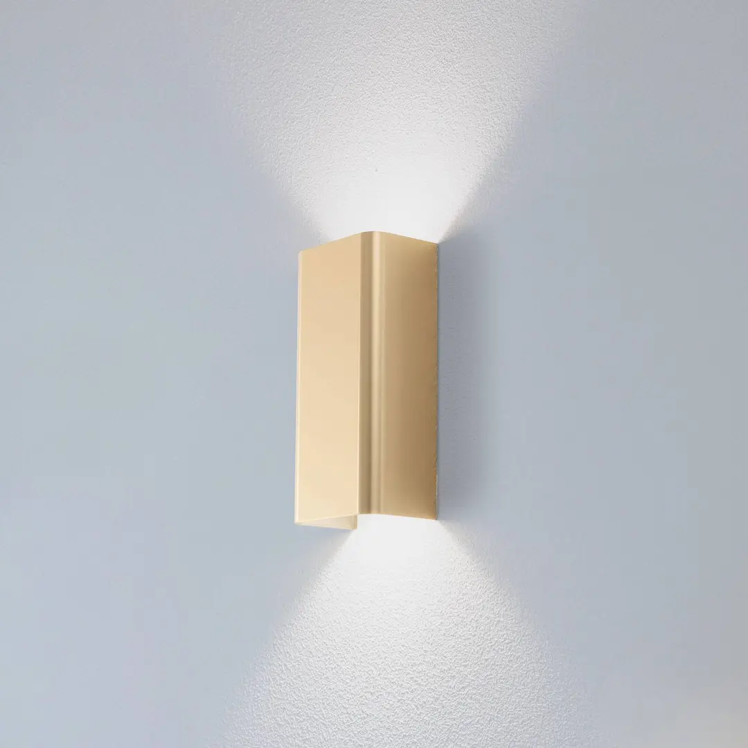 Nowodvorski Lighting Wandleuchte Bergen, goldfarben, Metall, 23 cm hoch, GU10