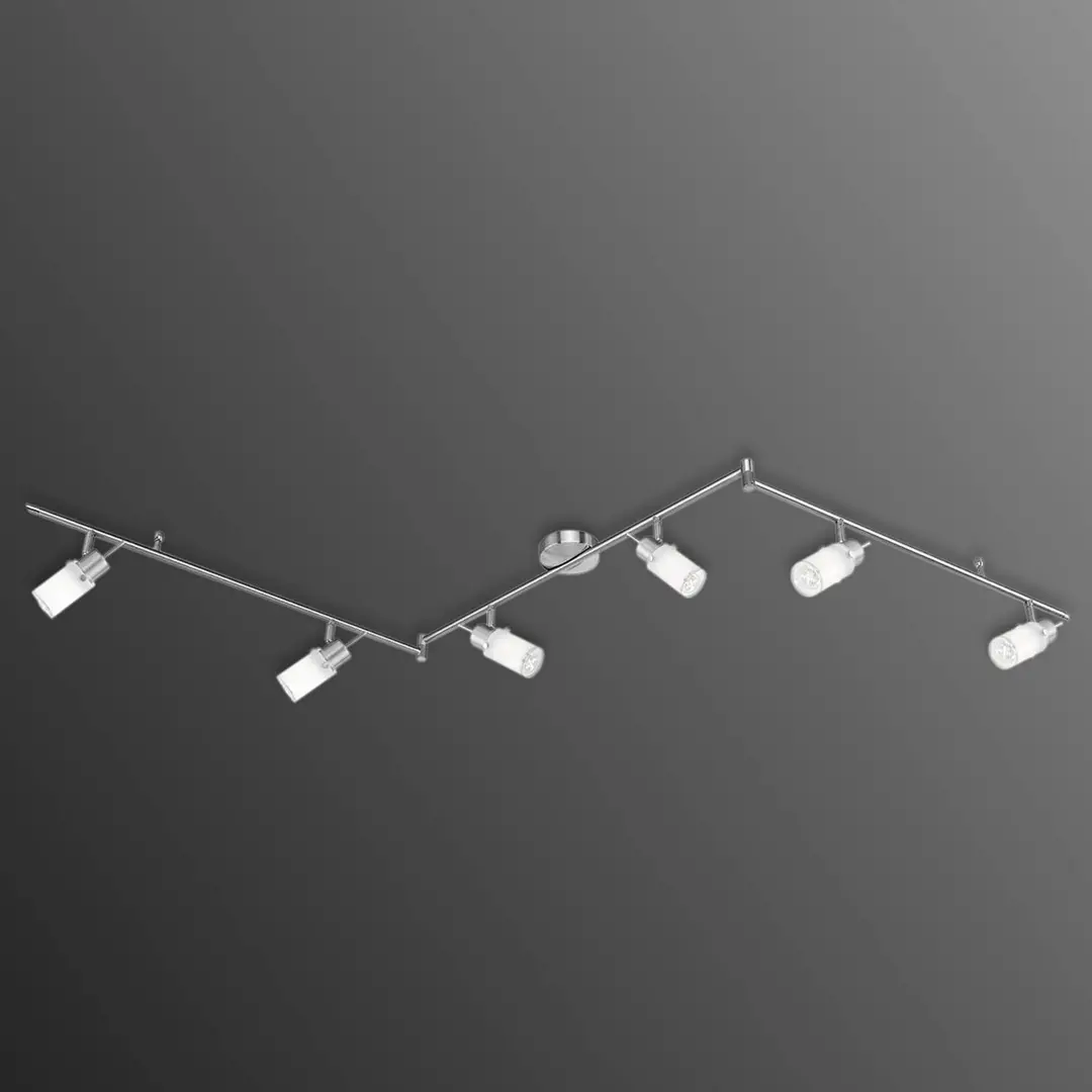 JUST LIGHT. GmbH Dreiflügelige LED-Deckenleuchte Max 6-flg.
