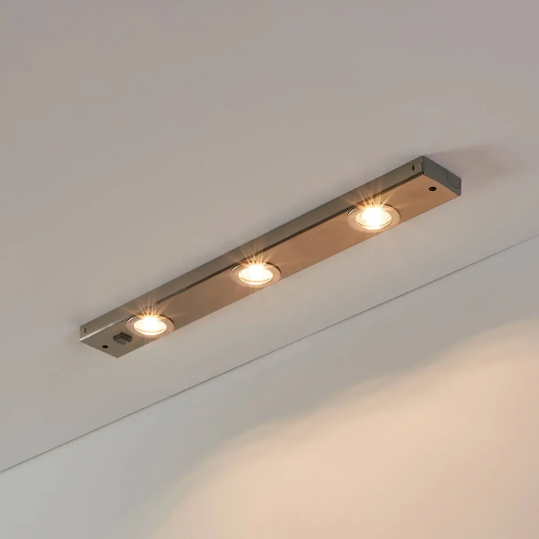 EGLO Unterbauleuchte Kob LED mit Schalter, nickel matt