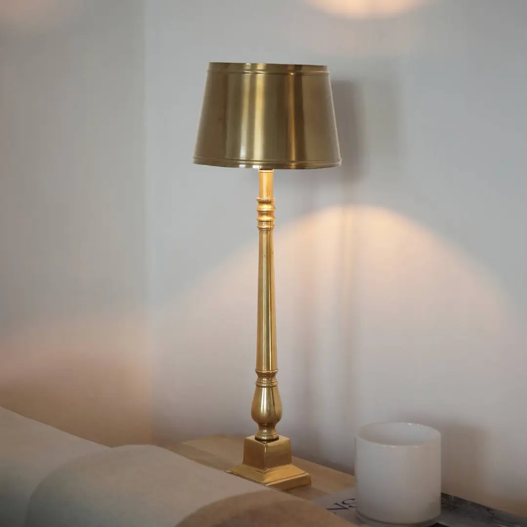 Markslöjd Tischleuchte Metallo, antikmessingfarben, Metall, Höhe 66 cm